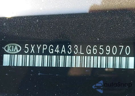 2020 Kia Sorento 2.4L Lx z USA, uszkodzony, nr VIN 5XYPG4A33LG659070